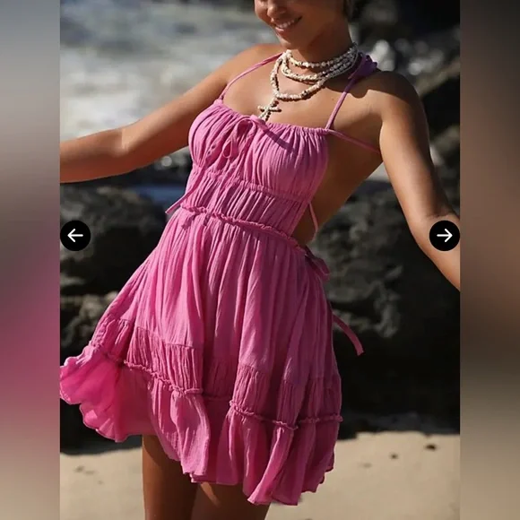 Free People Taking Sides Mini Sz L - Picture 1 of 5